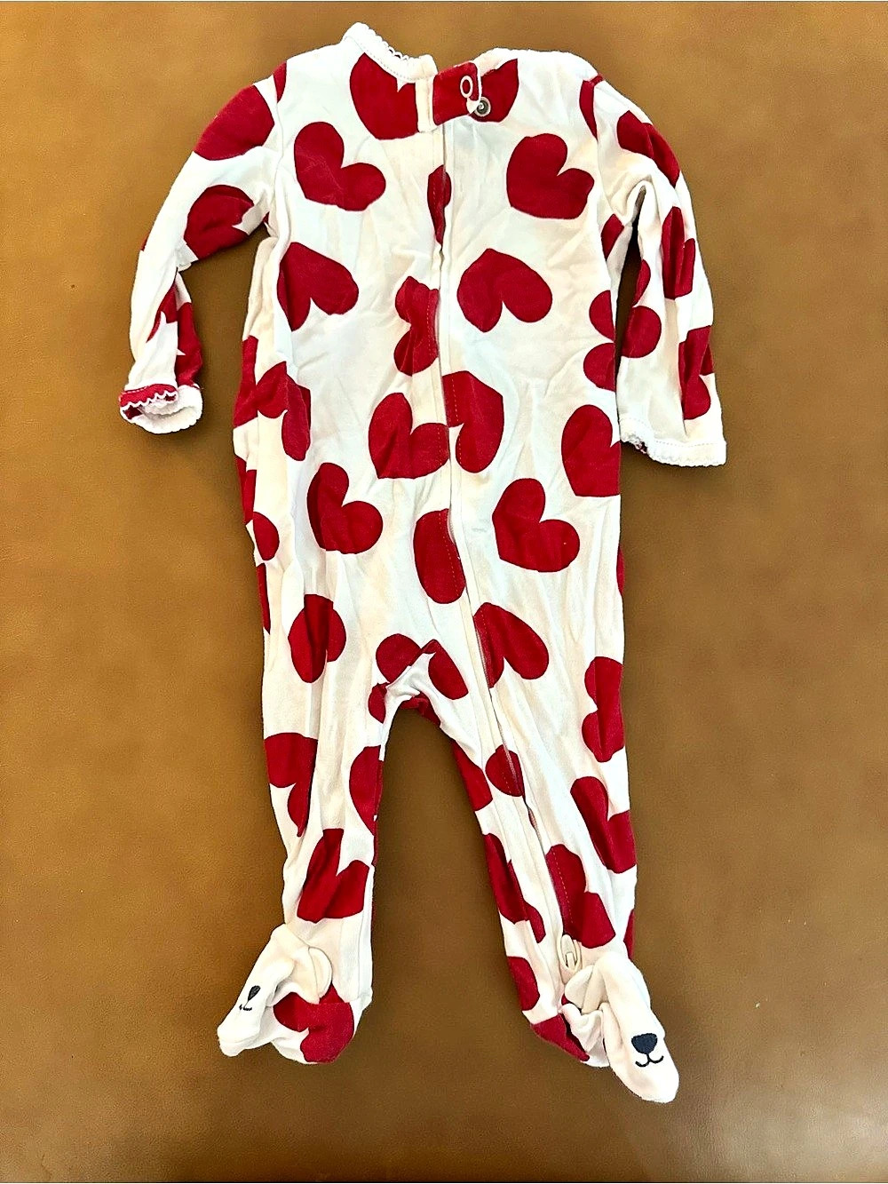 Carter's Baby 6M Heart Print Footed Romper